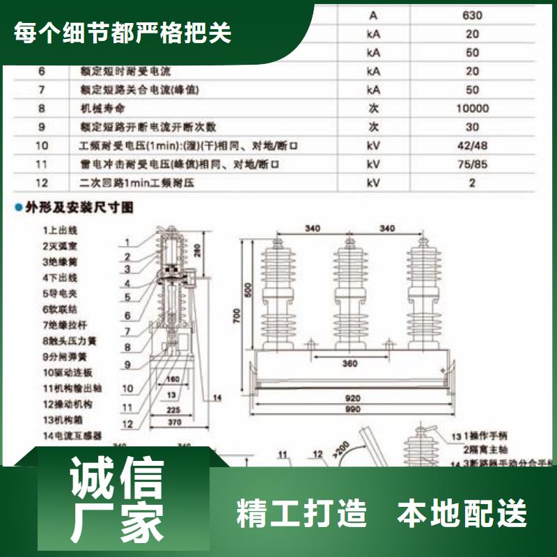 LW3-12I/400-12.5六氟化硫断路器{当地}公司