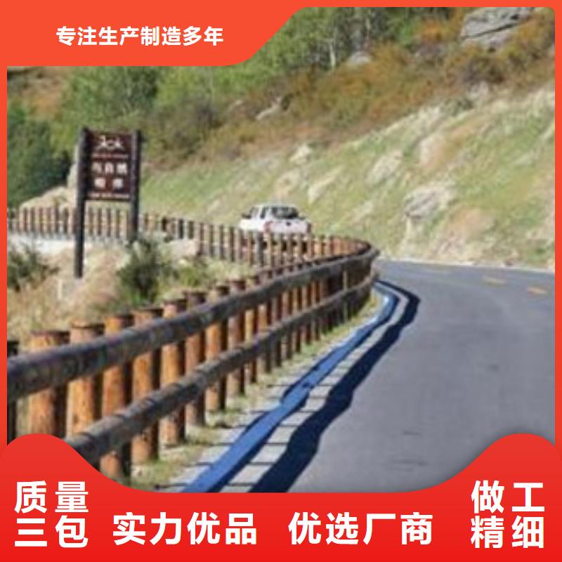鋼背木護欄-道路交通護欄匠心工藝本地貨源