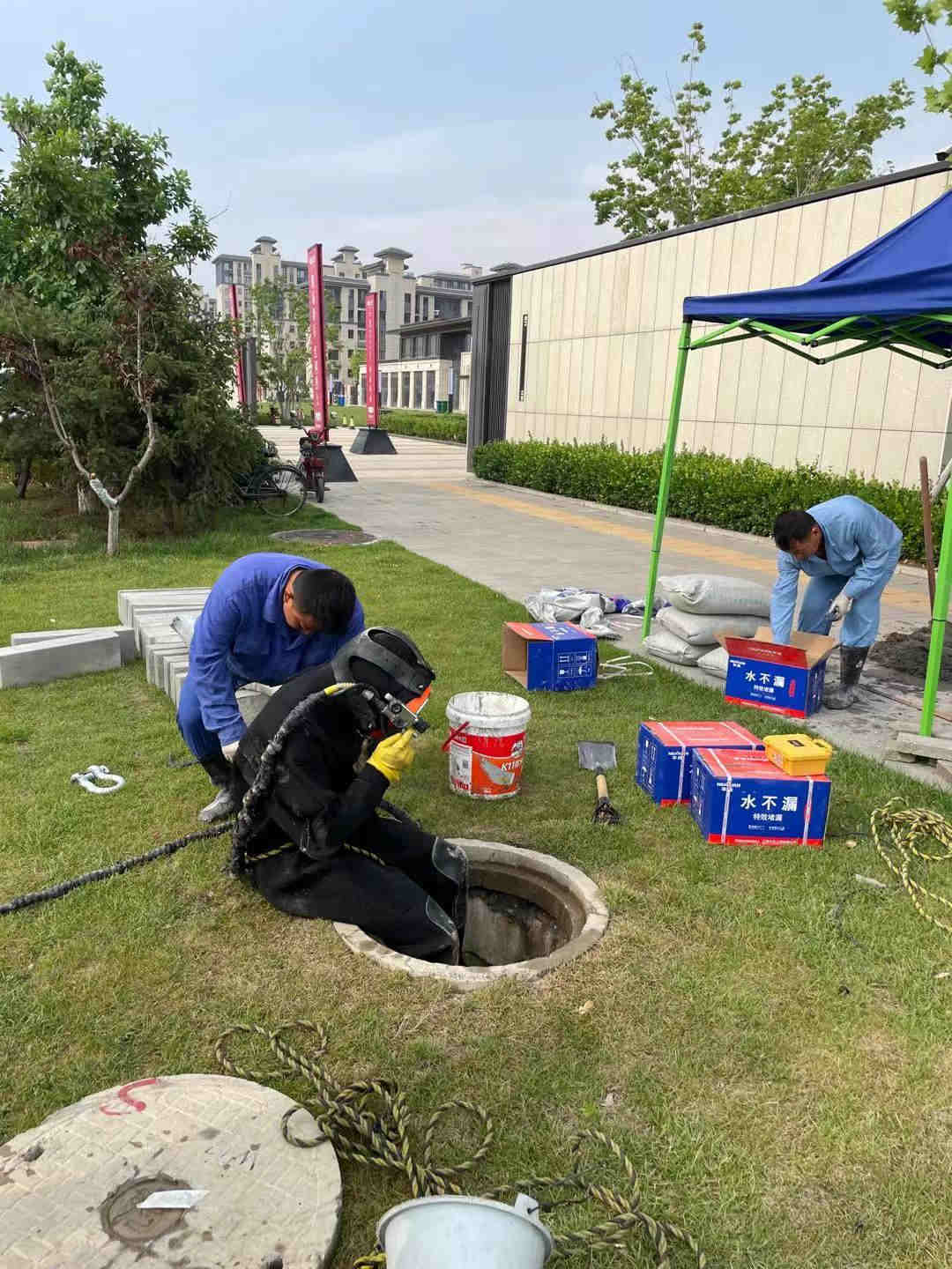 襄樊市水下拆除管道磚墻施工排水管道封堵施工