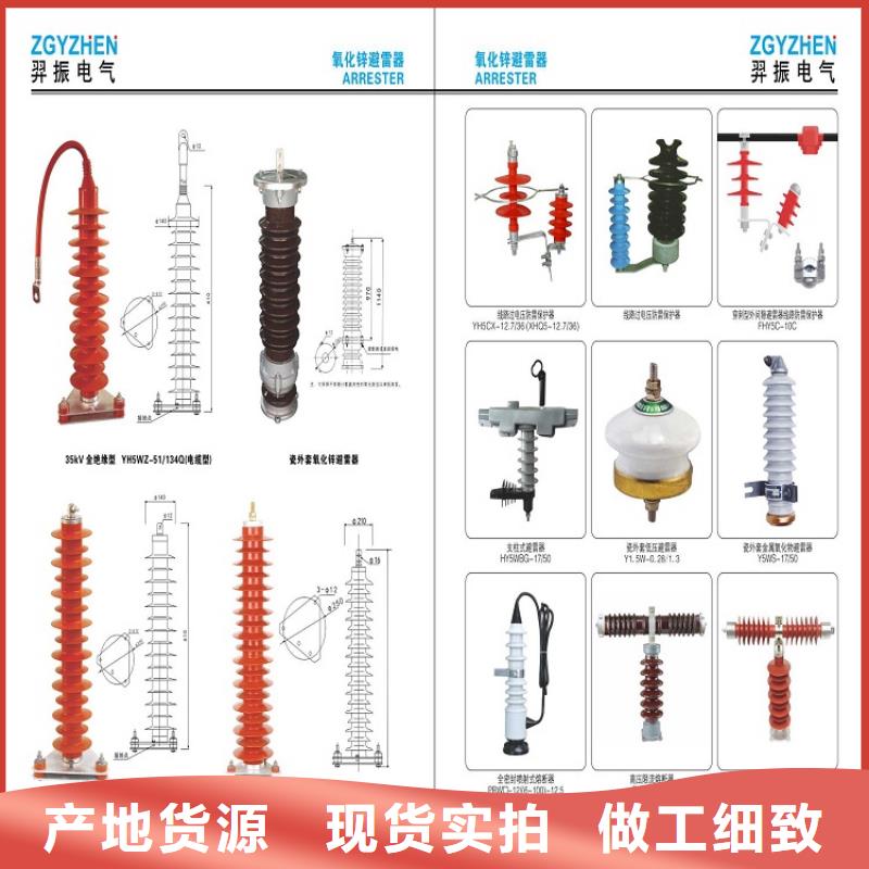瓷外套金屬氧化物避雷器Y10W-200/496本地生產(chǎn)廠家