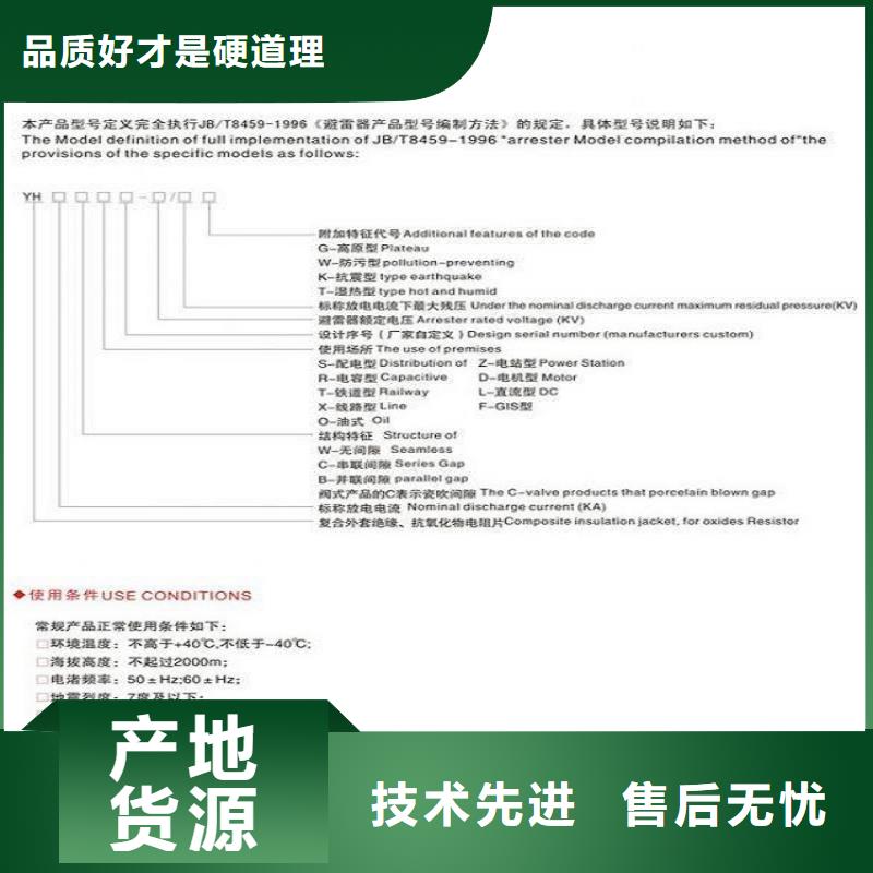 避雷器YH5WS2-17/45Q【羿振電氣】同城經銷商