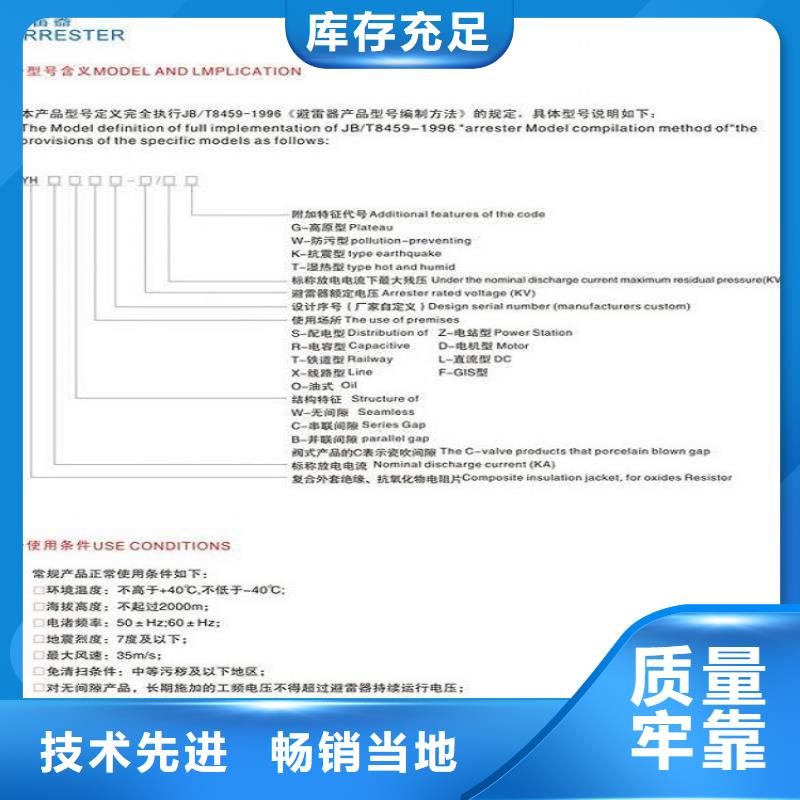 【羿振电力设备】【避雷器】Y10W-192/500W【当地】货源