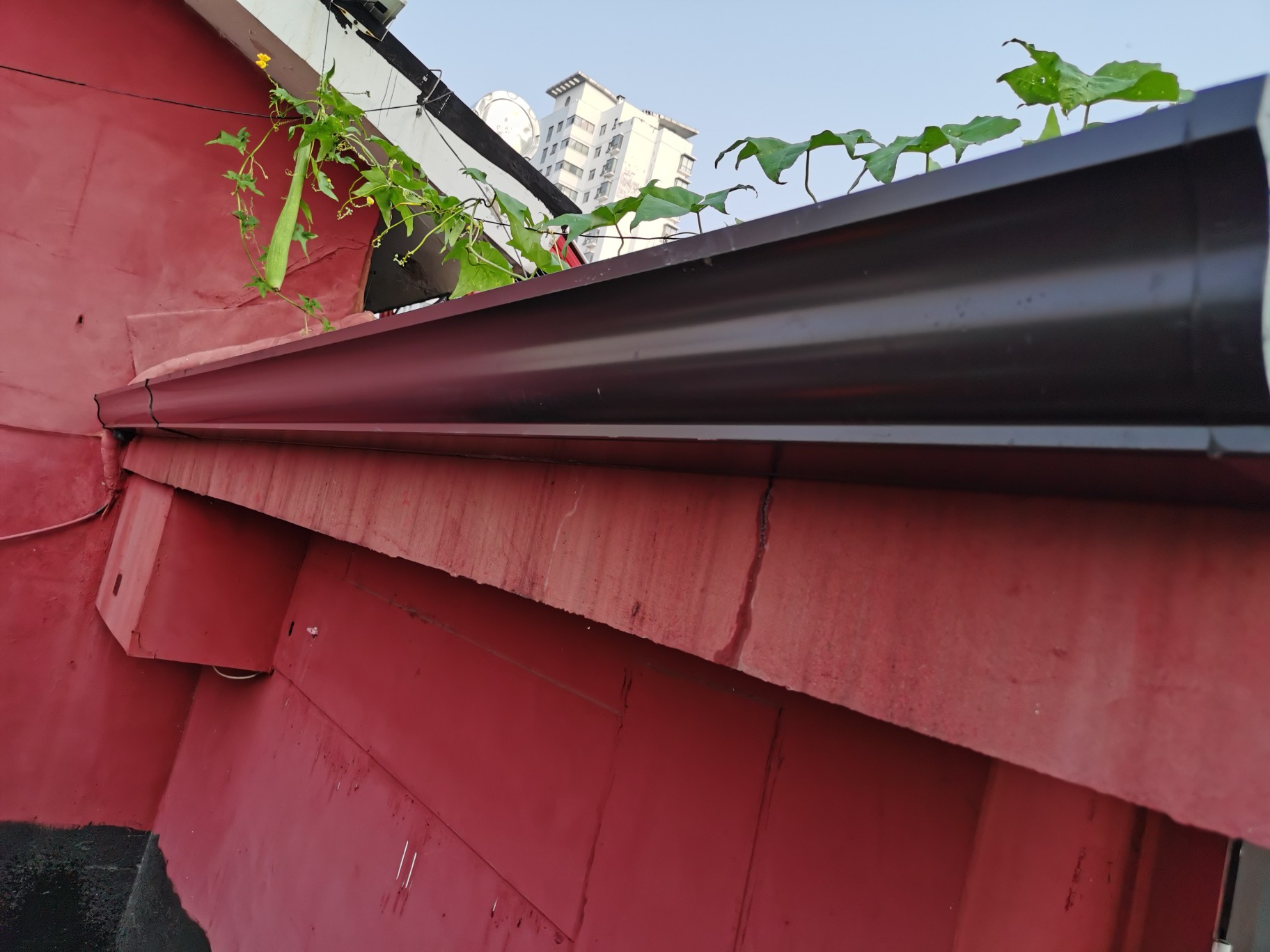 別墅雨水管  K型檐溝 彩鋁成品天溝-實力廠家