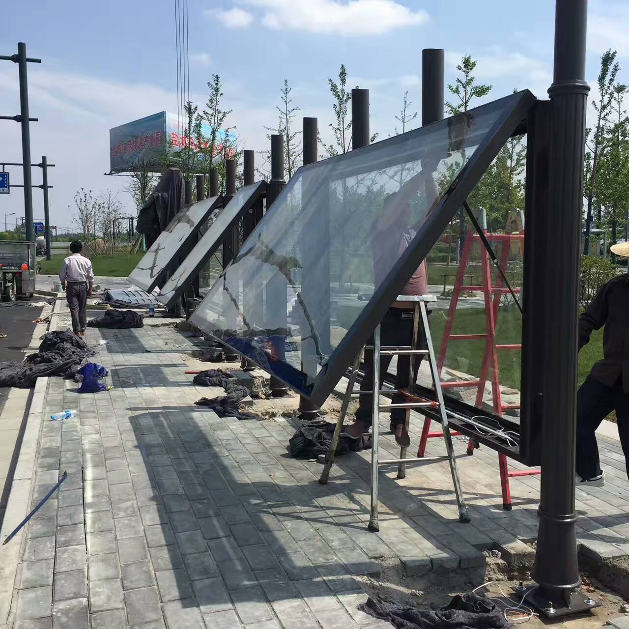 公交站臺黨建雕塑廠家擁有多家成功案例