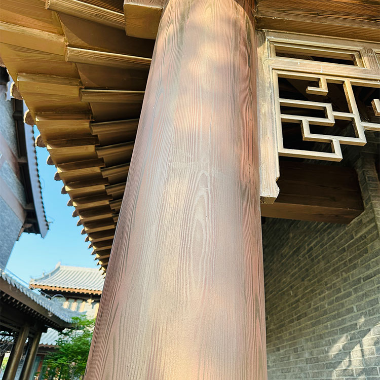 園林景區涼亭木紋漆批發施工當地生產廠家