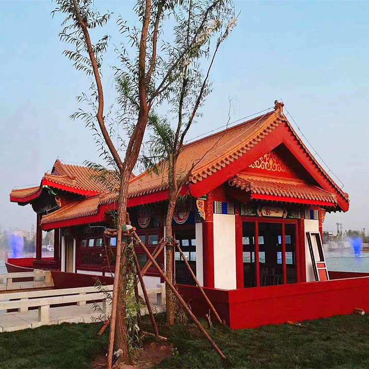 仿木紋漆施工價格#方鋼圓管#長廊護欄#園林建筑