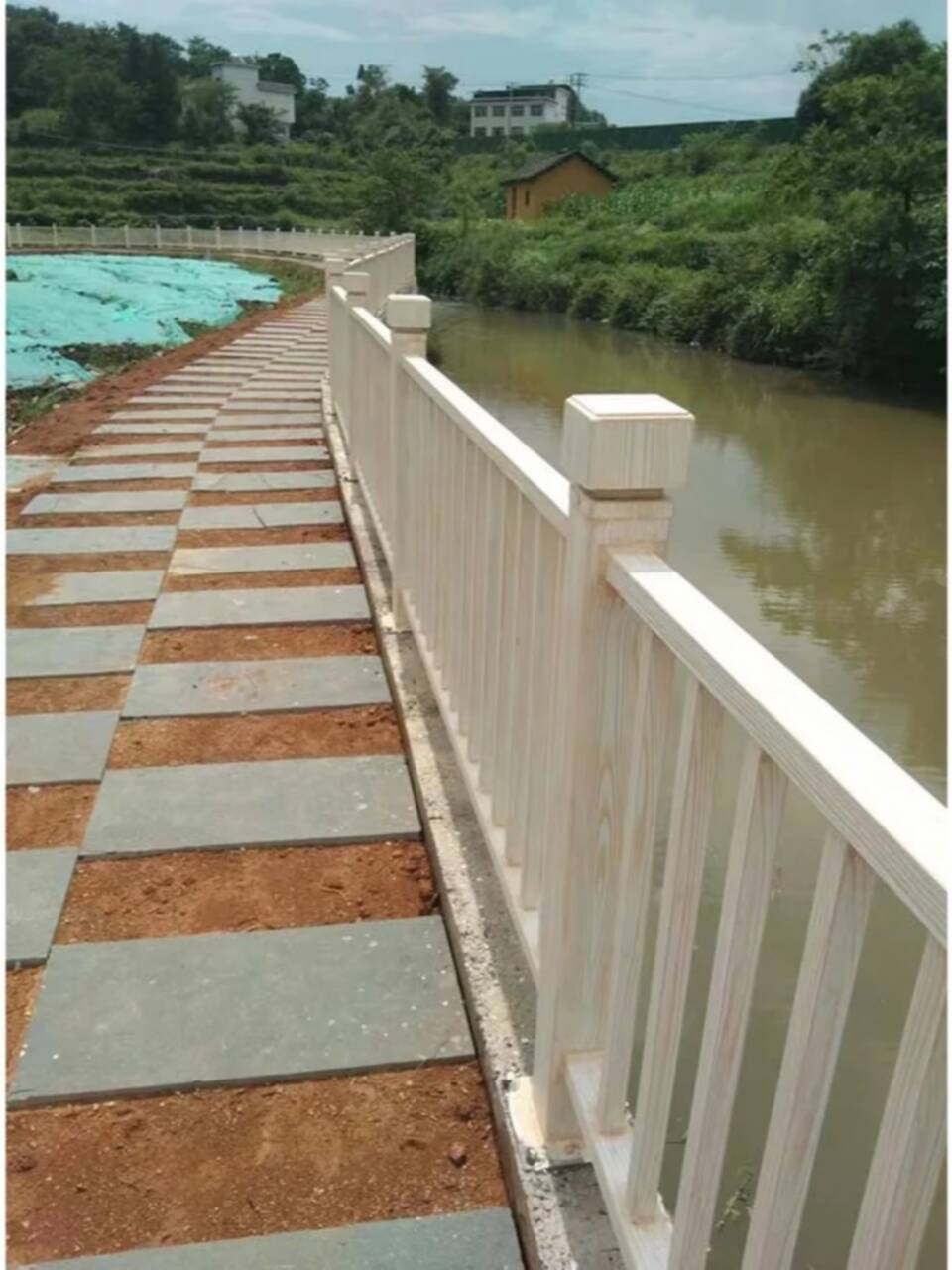 廊架长廊木纹漆批发施工