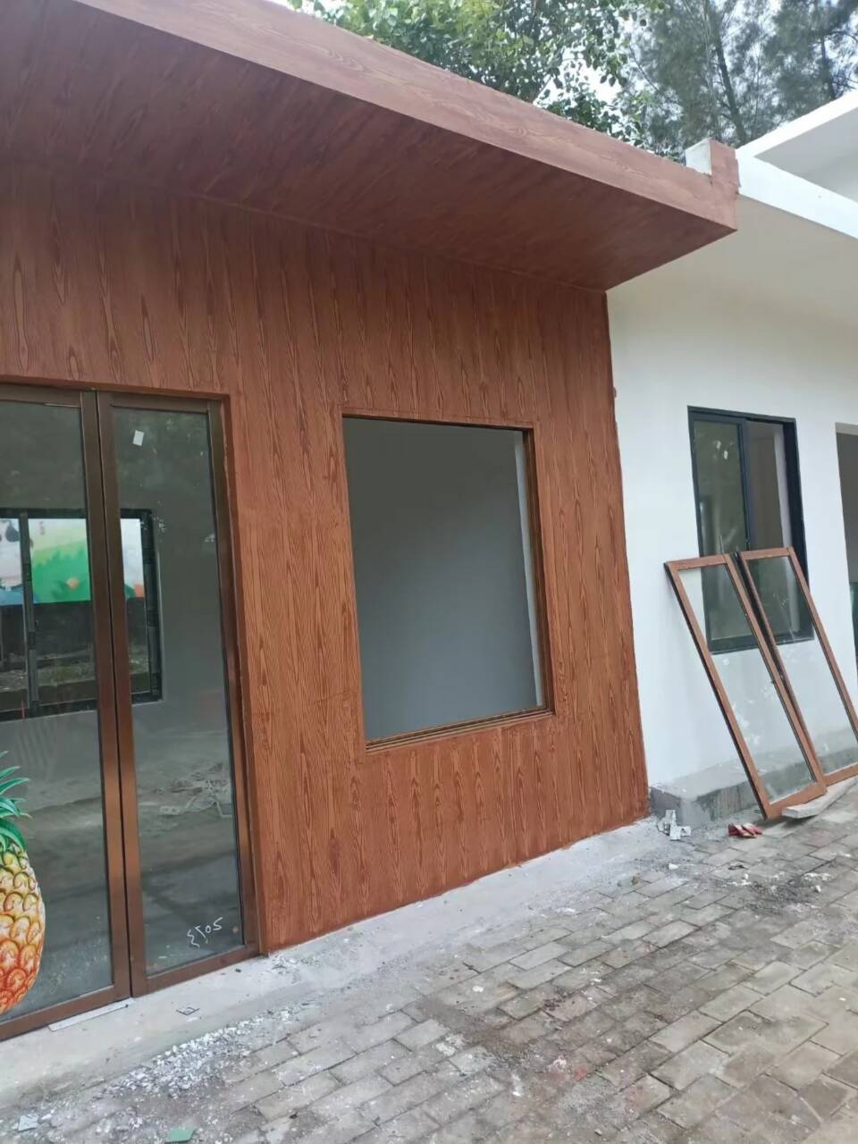 不銹鋼仿木紋漆，長廊花架木紋漆，水性木紋漆源頭工廠本地生產商