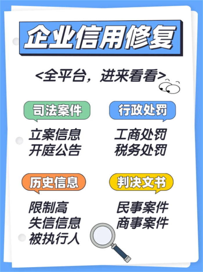 鄭州企業信用修復公司電話歡迎詢價