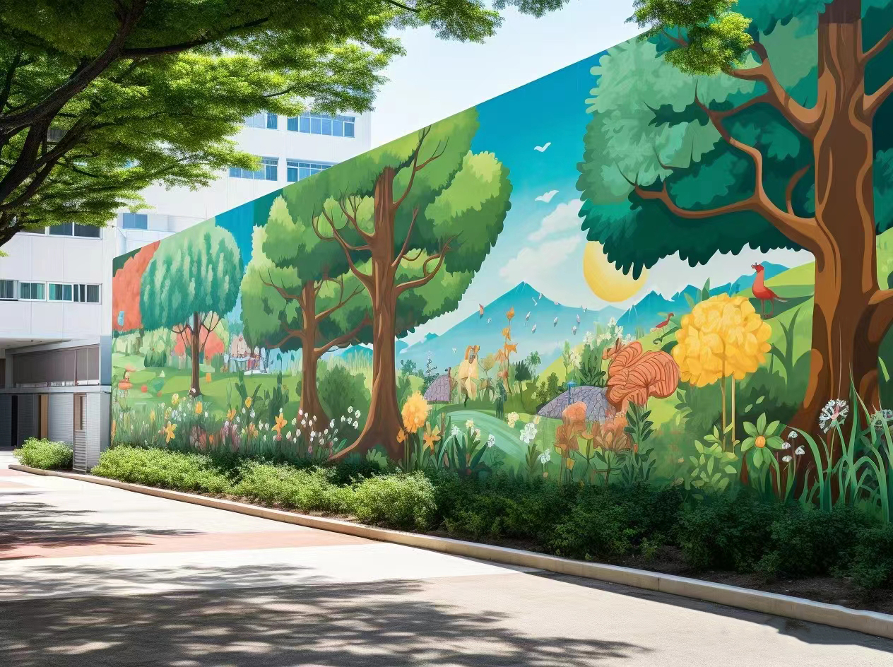 地面游戲彩繪手繪涂鴉公司注重質量